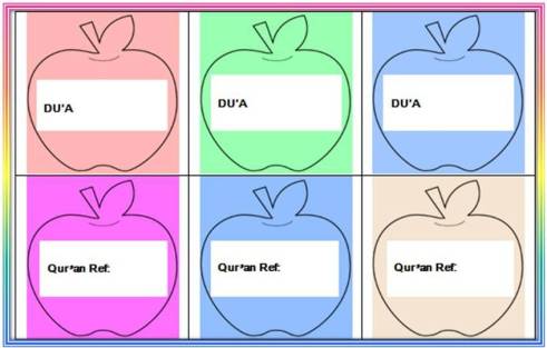 'Adiya REFERENCE TEMPLATES-Guidance Du'a-Ramadan1435-Du'a Memorization Flash Cards