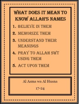 FlipBook  3-The Beautiful Names of Allah for ages 10+