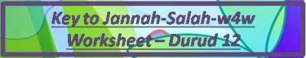 Key to Jannah-Salah w4w for ages 9-10-Durud 12